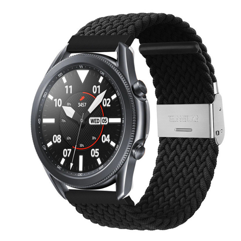 适用华为watch2/3手表gt2/3 pro荣耀magic2color弹力尼龙表带 扣式款