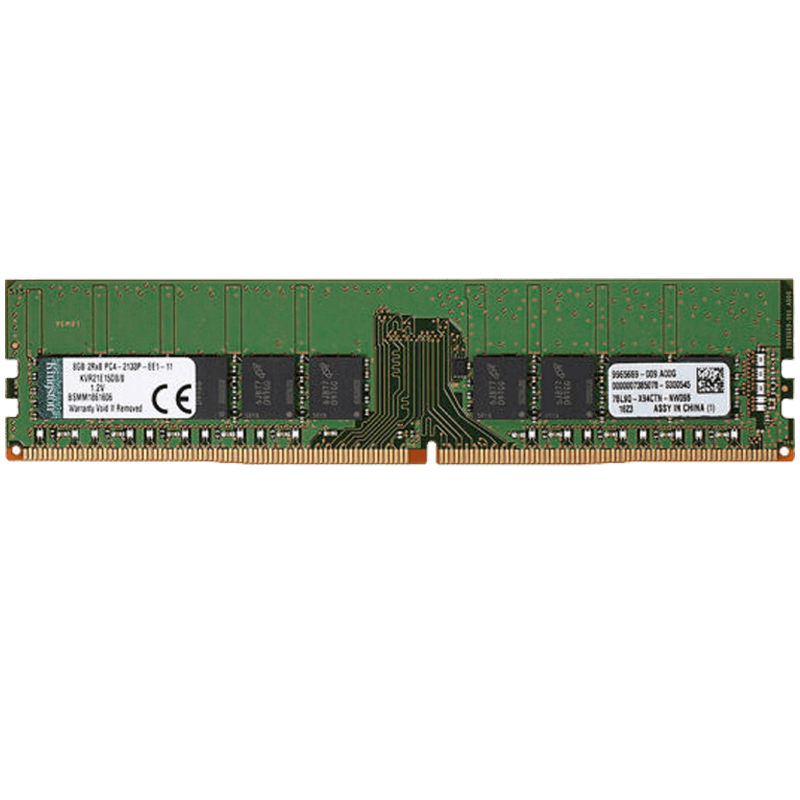 金士顿（Kingston）DDR4 2400 2666 4代服务器工作站内存条纯ECC UDIMM  DDR4 2133频率 ECC 服务器内存 16GB 1条