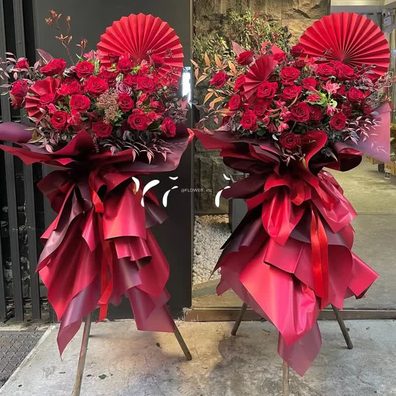 绿韵花田【两小时达】高端开业花篮北京上海鲜花速递同城全国专人配送 款8 红红火火(1个)怎么样,好用不?