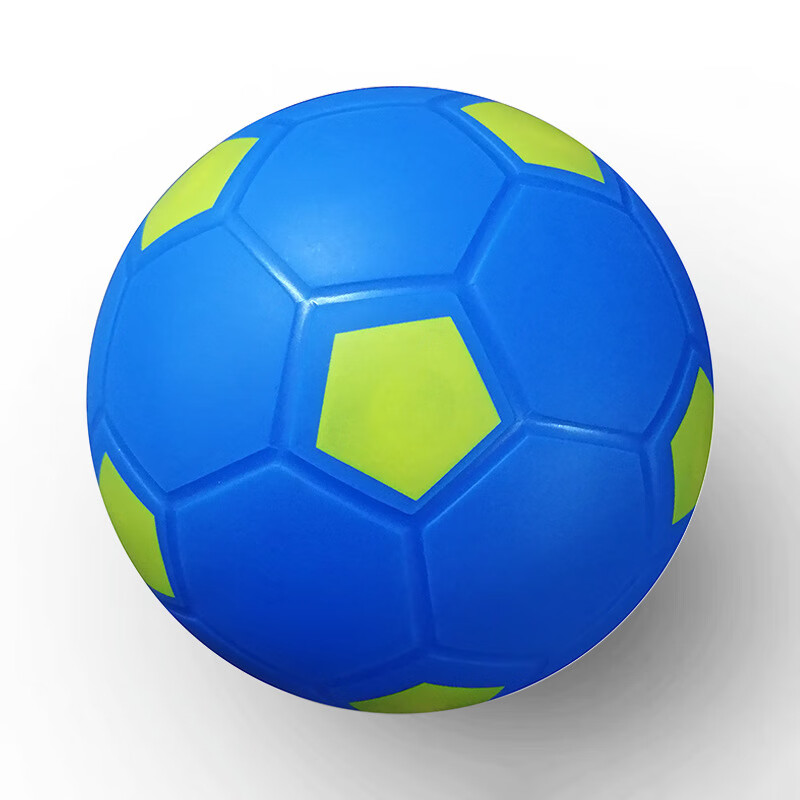 山头林村皮球 1-3岁 皮球拍拍球儿童玩具球幼儿充气玩具球类小孩玩具定制 足球16cm(蓝色)