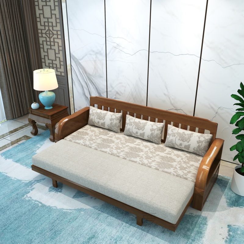 墨绩的实木沙发床适合小户型客厅吗？插图