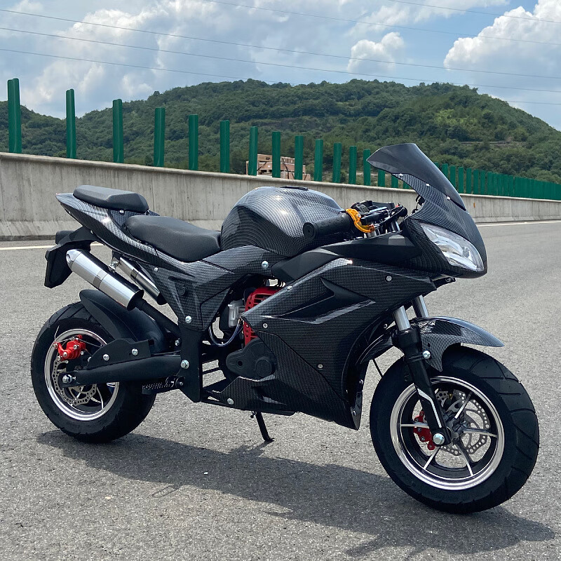 泊威尔儿童摩托车7岁到16岁越野加油儿童小型迷你摩托车新款49CC四冲程