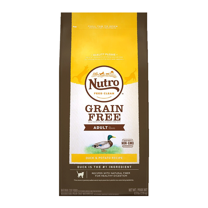 美士进口无谷高蛋白成猫鸭胸肉佐马铃薯低脂去火全价猫粮5磅/2.27kg