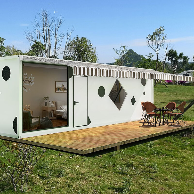 仁聚益集装箱房子定制住人集装箱移动房钢结构别墅阳光活动板房移动房