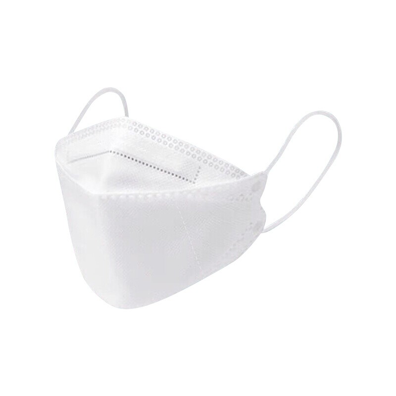 卫士立时尚韩版KN95口罩独立包装鱼型柳叶款一次性3D立体四层防护口罩 kn95柳叶型-100个白 色【独立包装】