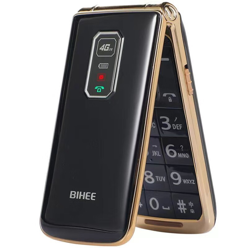 bihee  百合翻盖老年手机移动电信版老人机大字体大声音百合老人机
