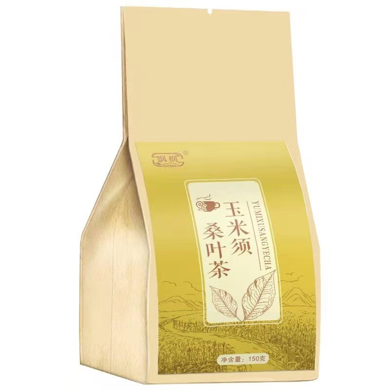 玉米须桑叶茶蒲公英青钱柳养生茶苦荞茶150g/30袋沁溪 1盒装