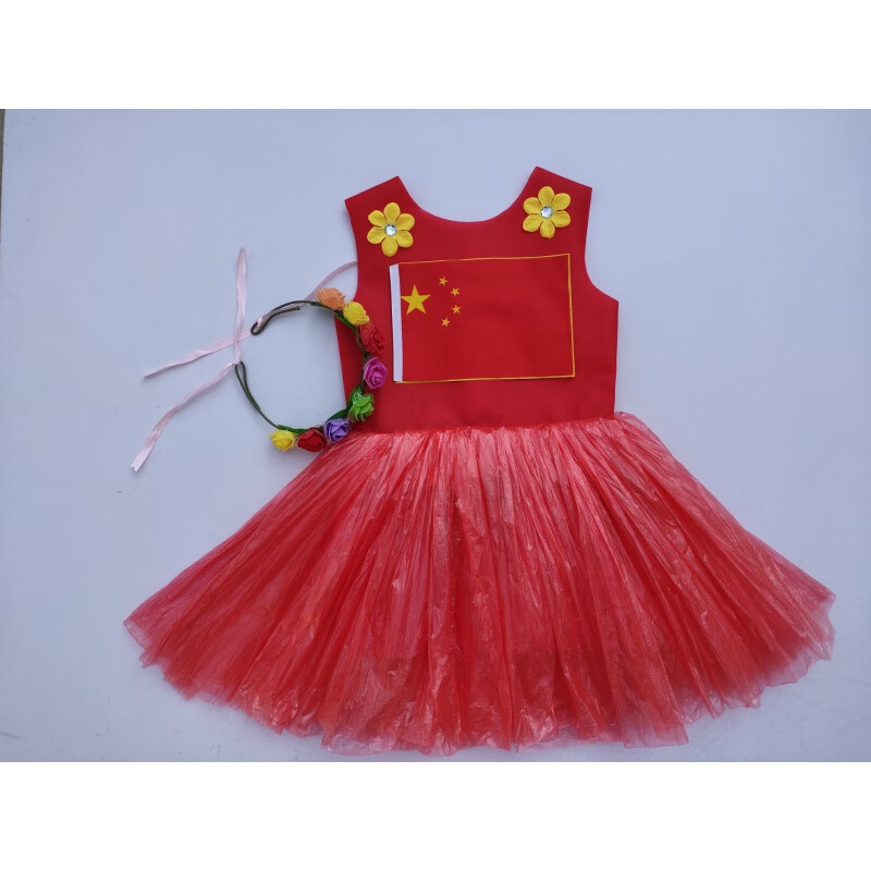 利方琪环保衣服儿童服装幼儿园环保时装秀手工制作六一儿童环保衣服