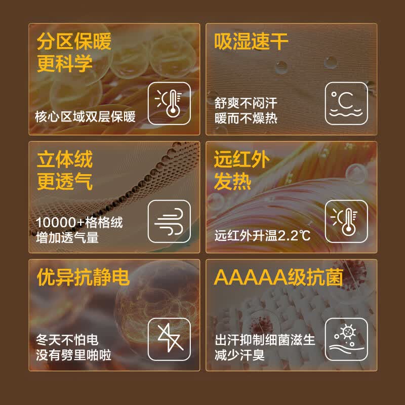 【9成新】京东京造【保暖速干】长袖t恤男排汗透气薄绒发热户外跑步浅卡其XXXL  