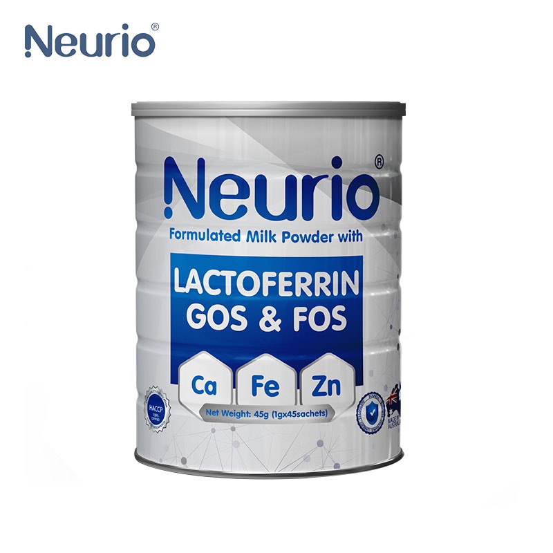 纽瑞优（Neurio）乳铁蛋白 粉营养品含钙铁锌双益生元乳清蛋白质 澳洲进口45g