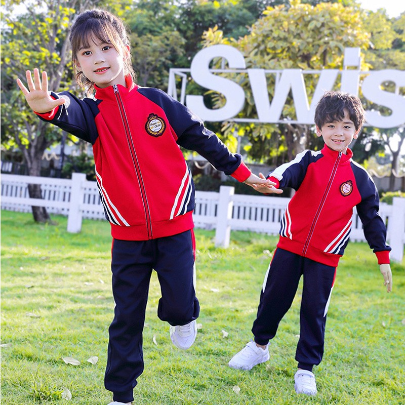 兔小倍倍2022夏季新款小学生校服棉短袖运动套装幼儿园园服儿童班服定制 红色秋2件套 180码属于什么档次？