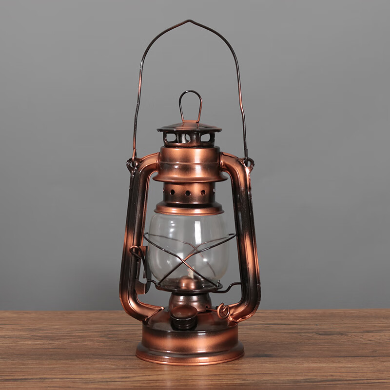 复古怀旧老式手提马灯 煤油灯 老油灯用油咖啡厅餐厅乡村创意摆件