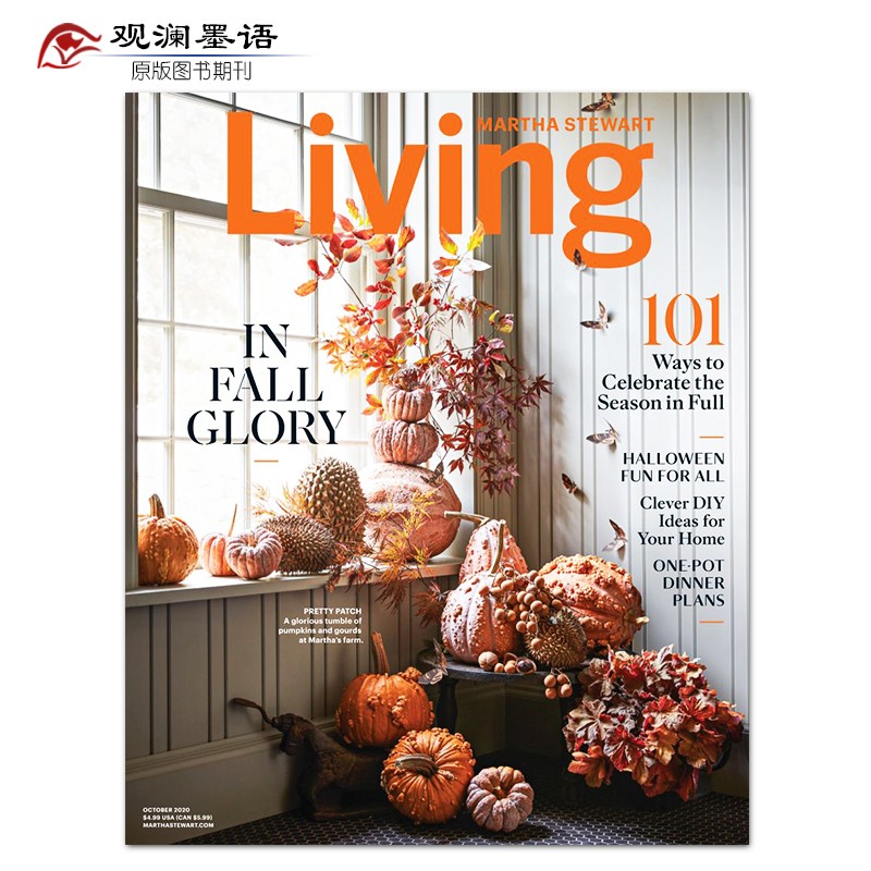 【单期可选】Martha Stewart Living 玛莎·斯图尔特生活杂志 2022/21年 2020年10月刊