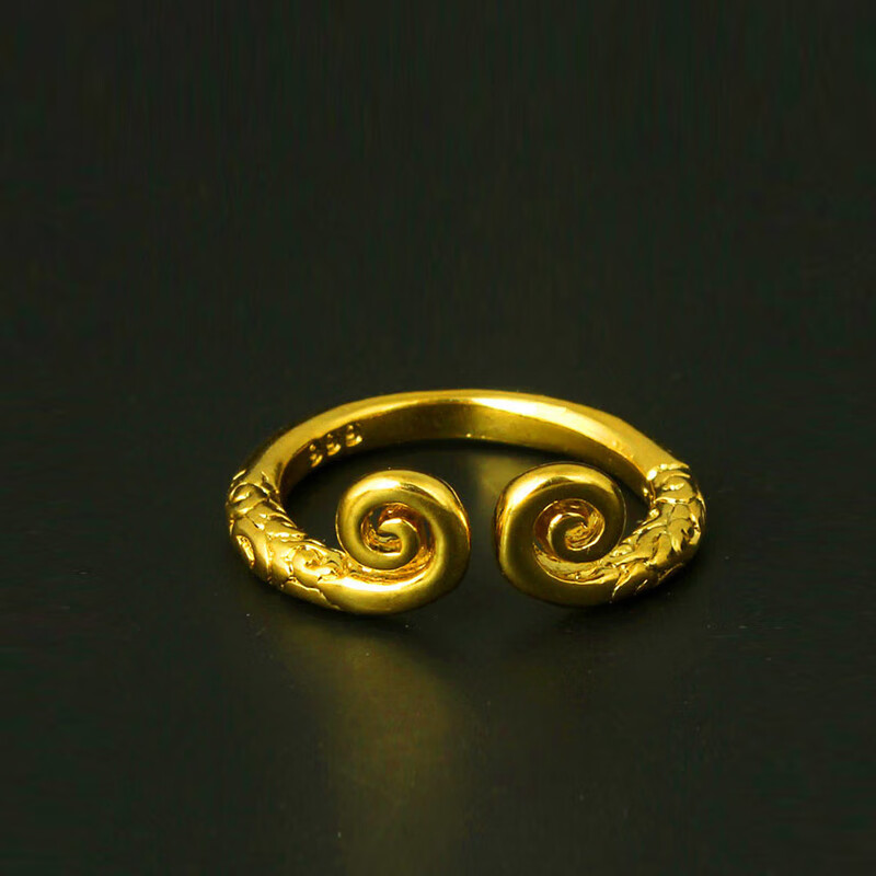 爱喜达紧箍咒戒指越南沙金假24k个性女齐天大圣孙悟空男 浮雕款紧箍咒