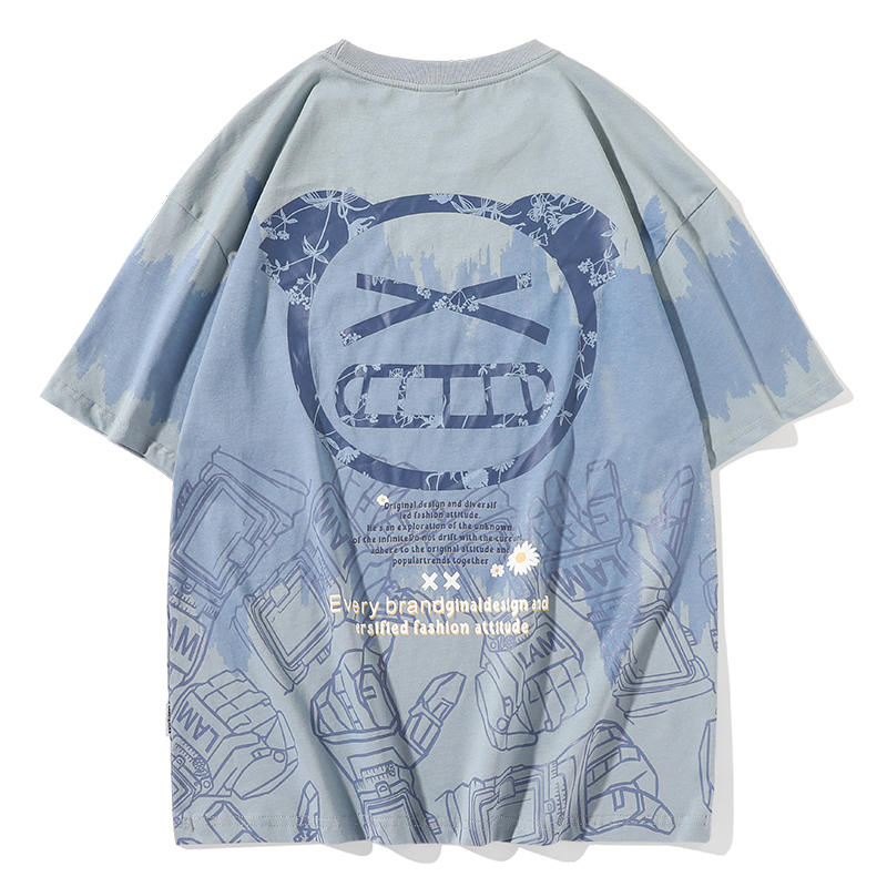 天龙致尊denon supreme短袖t恤男女潮牌2021夏季oversize宽松大码小