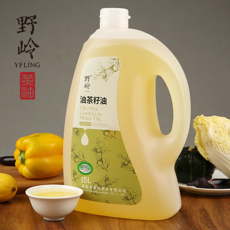 野岭有机冷榨山茶油5l低温物理冷压榨油茶籽油食用油团购礼盒送礼年货