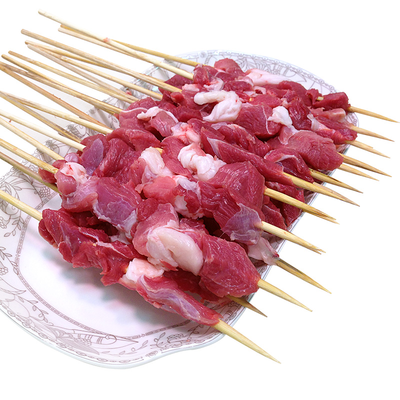 新疆原切羔羊红柳枝羊肉串户外烧烤套餐 鑫桃园 烧烤食材大串35g每串