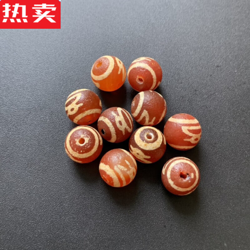 可颖泰国西亚柿子红高古玛瑙缠丝老玛瑙勒子珠串手串散珠吊 珠吊坠配