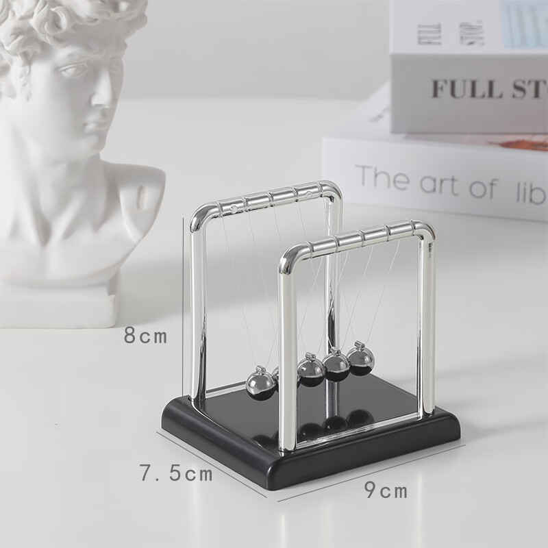 翼荏牛顿摆创意ins风牛顿流体桌面摆件办公礼物解压装饰品物件情绪稳