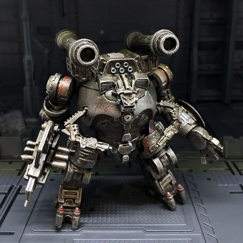 joytoy暗源二战德军美军毁灭机甲 特种兵变形机器人拼装兵人模型