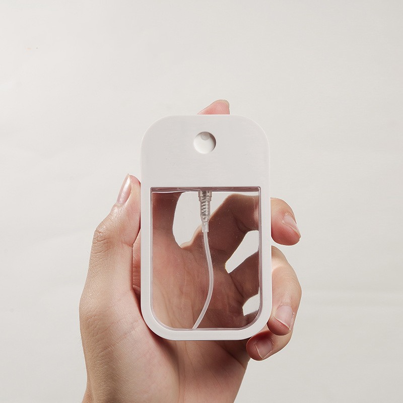 一哲透明便携消毒液喷雾分装瓶卡片喷雾瓶补水瓶旅行口袋按压式空瓶子