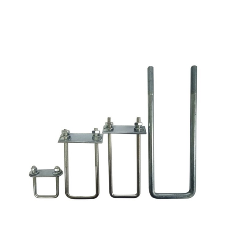 聚远 juyuan 预埋件u型预埋螺栓u型预埋件 配套压板螺母 不镀锌 18