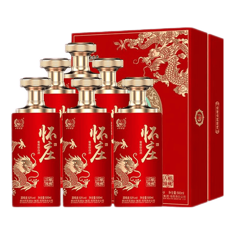 怀庄贵州茅台镇 53度 500ml 6瓶 古酿臻藏 酱香型白酒