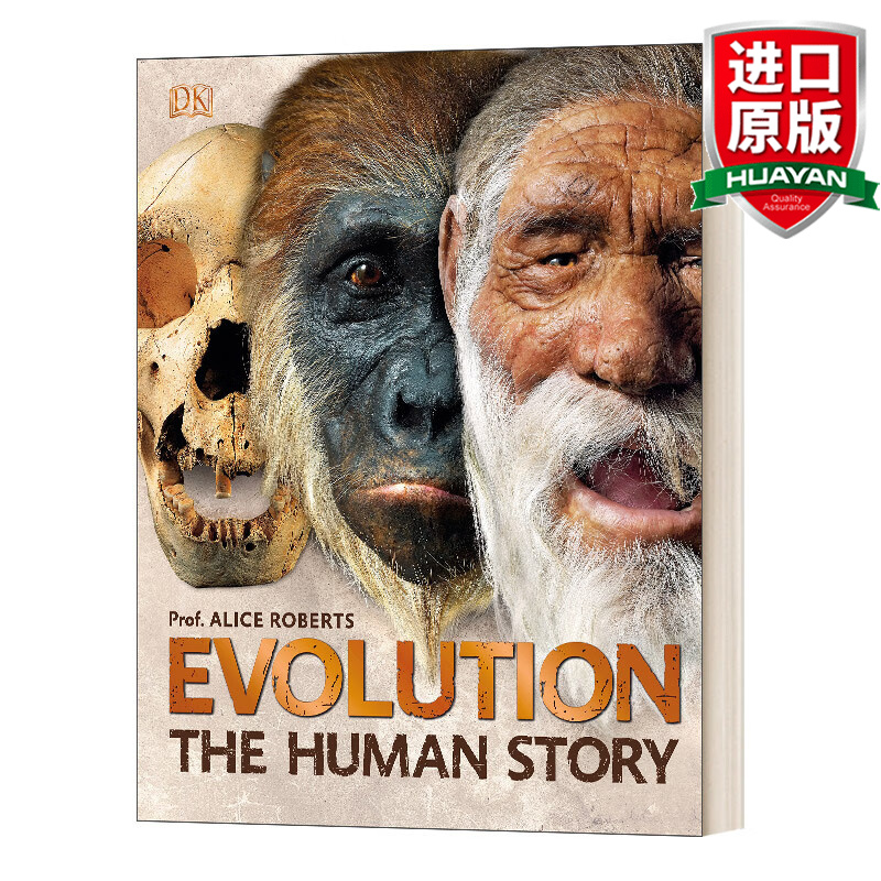 Evolution The Human Story 英文原版 进化论 人类的故事 DK百科全书 人类进化图解指南 物种起源进化史 英文版 进口英语原版书籍 精装