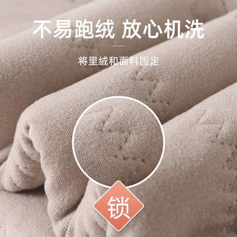 恒源祥外穿打底裤女羊毛加绒加厚保暖秋冬季九分裤新款高腰显瘦踩脚女士 CI2110216 粉色 均码 【80-120斤】