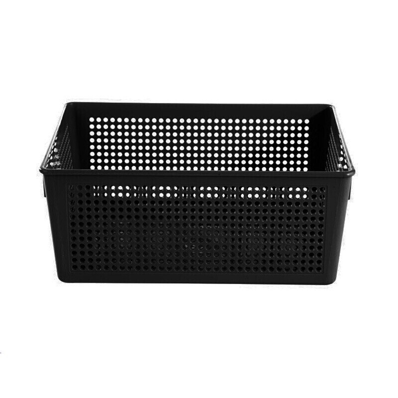 镂空网材文件收纳框  收纳篮  财务凭证单据发票筐  塑料资料框 黑 