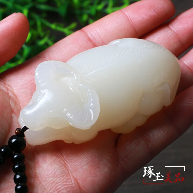 春龙玉卧牛手把件生肖牛牛气冲天玉把玩件玉牛挂件炫石为玉附证书 把
