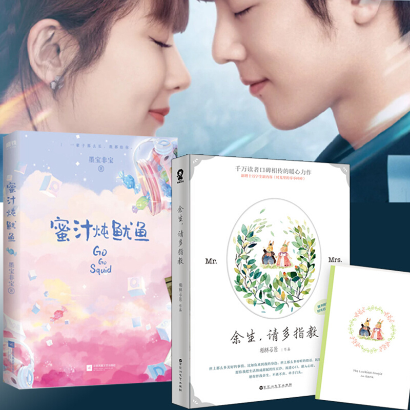余生请多指教加蜜汁炖鱿鱼小说全套2册墨宝非柏林石匠作品杨紫肖战