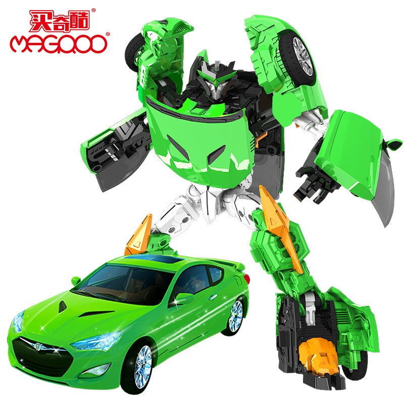 奇酷儿童礼物咖宝车神蛋神男孩金刚变形玩具重工战队 精英版-邦格特工