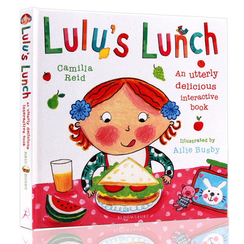 英文原版绘本 lulus lunch露露的午餐 精装翻翻操作书 幼儿启蒙认知