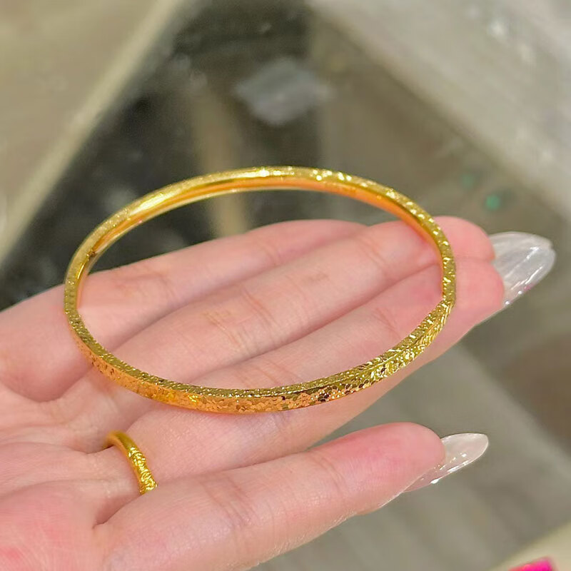 黄金碎碎金手镯/58mm/金约25g