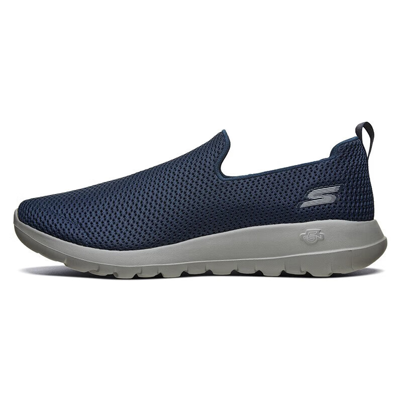 斯凯奇（Skechers）男鞋24夏季新款软底运动鞋轻便舒适休闲鞋一脚蹬穿脱懒人健步鞋 54600-NVGY 39.5