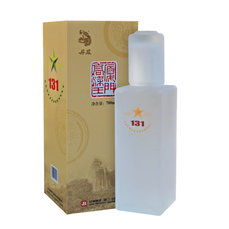 丹鳯丹凤厦门高粱王酒53度清香型白酒700ml礼盒装粮食白酒gb/t10781.