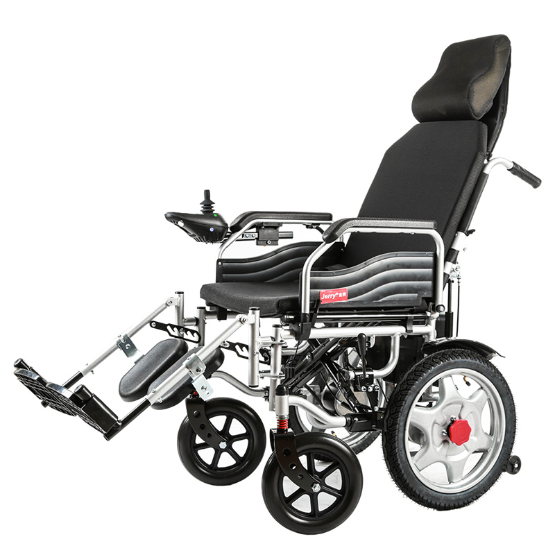 善易器械店 电动轮椅长续航可折叠轻便老人残疾人智能全自动躺四轮