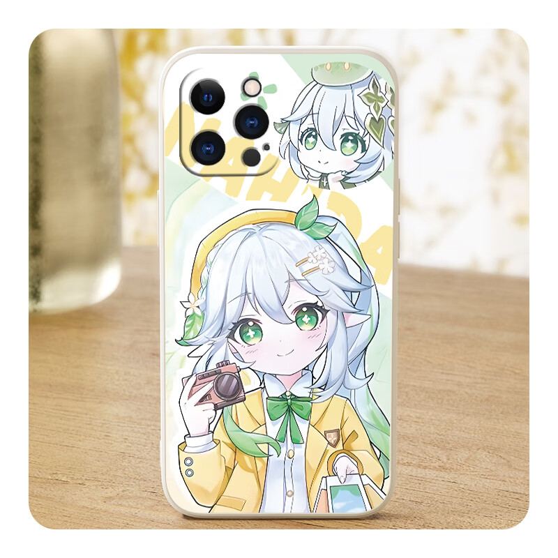 欧凯森原神手机壳卡通周边适用苹果14promax手机壳春日草神防摔耐脏