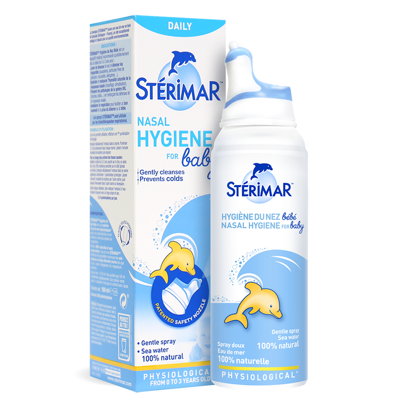 sterimar舒德尔玛小海豚生理盐水洗鼻水鼻腔护理鼻喷0-3岁婴幼儿宝宝100ml