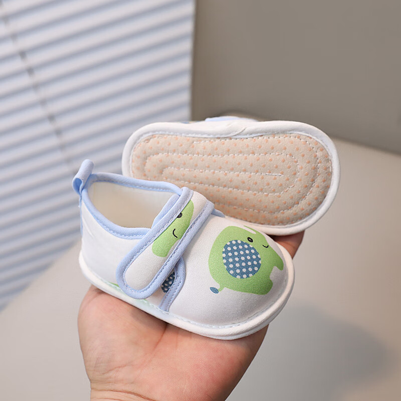 小回力家婴儿布鞋学步春秋季款6-12月0-1岁男女宝宝室内软底手工步前