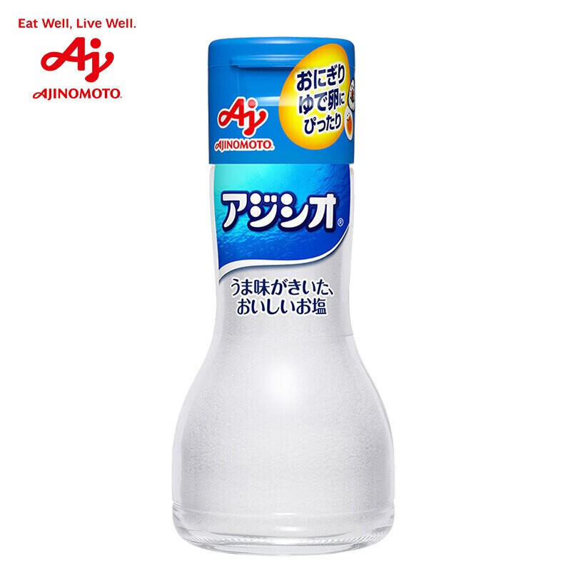 味之素（Ajinomoto）日本原装进口 儿童宝宝盐1岁 调味料 无碘鲜味盐 110g/瓶