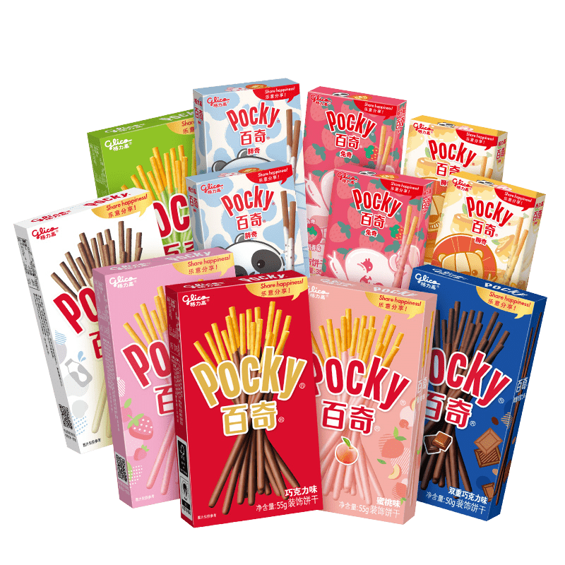 格力高(pocky)【百奇12盒】格力高百奇零食多口味饼干休闲办公室食品