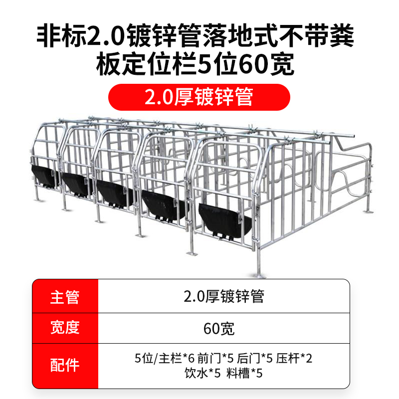 猪达人 母猪定位栏加厚热镀2.
