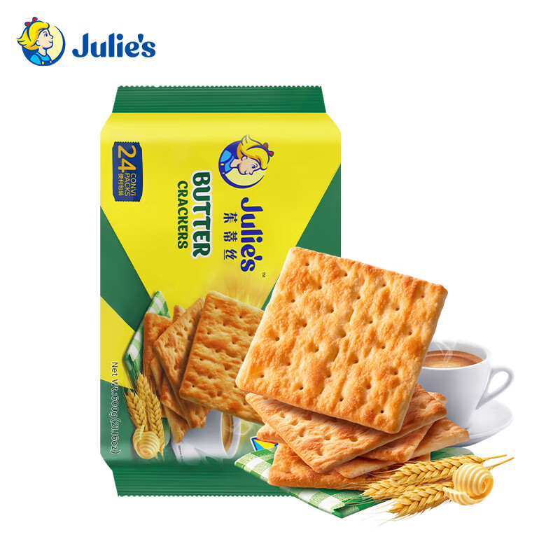 茱蒂丝（Julie’s)马来西亚进口奶油苏打奶盐饼干休闲零食早餐600g/袋