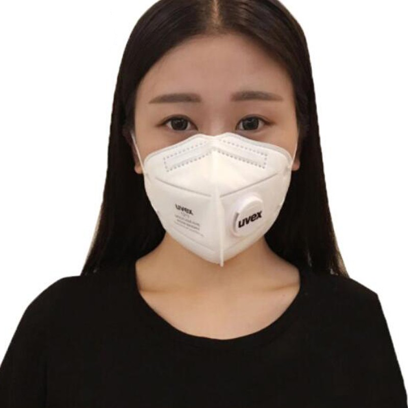 男女成人kn95带呼吸阀 骑行透气白色独立包装粉尘防护口罩 耳戴式1211