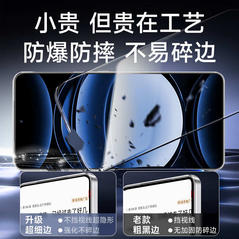 KOOLIFE 适用 realme真我neo7钢化膜不良人限定版贴膜 真我GT6手机膜保护膜超薄高清玻璃覆盖防摔防尘