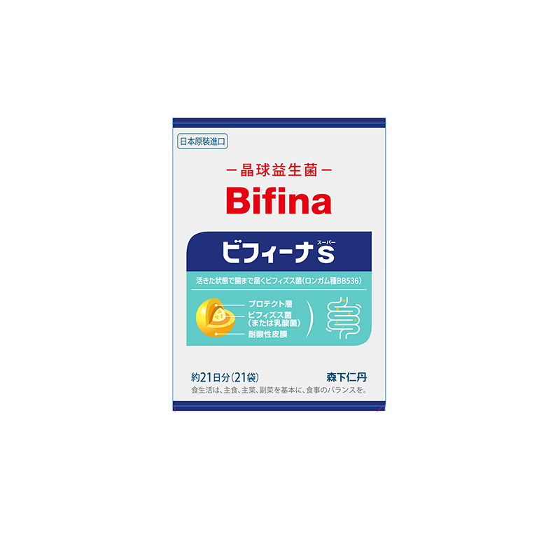 森下仁丹 Jintan Bifina S 悠享版晶球益生固体饮料1.4g*21袋/盒（50亿活+10亿活）