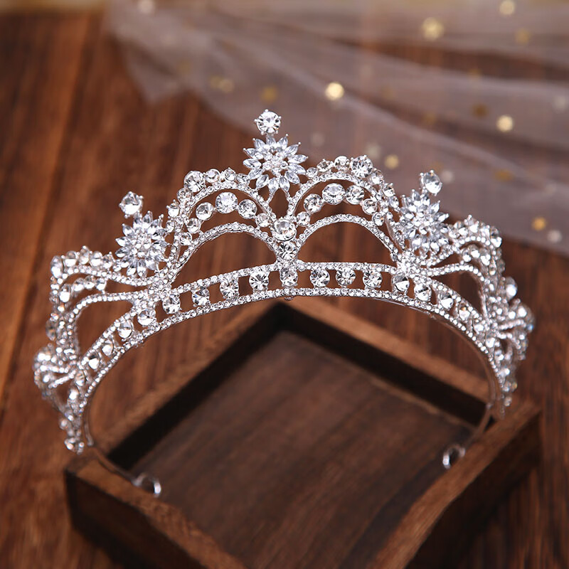 艾墨菲皇冠结婚新娘头饰成年礼女十八岁生日头冠时尚大气三件套装王冠