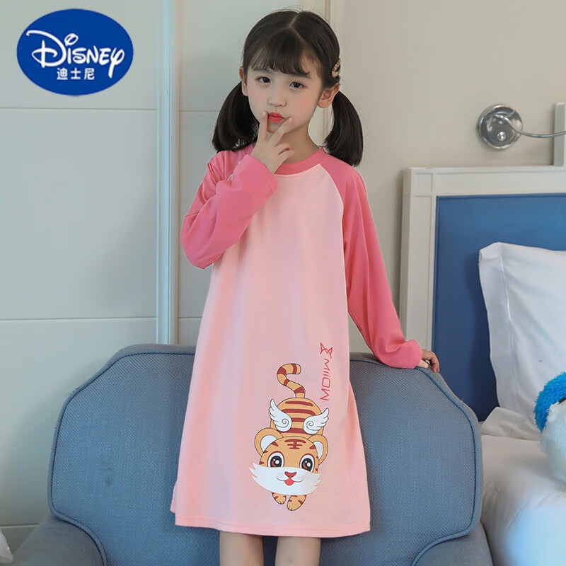 迪士尼(disney)儿童美少女战士睡裙宝宝纯·棉春秋冬季薄款长袖家居服